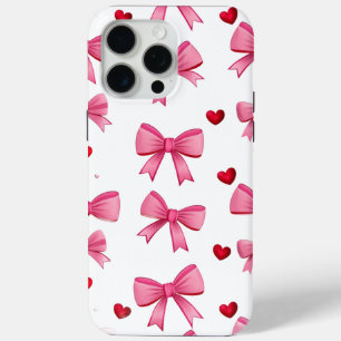 Pink Bows iPhone 15 Pro Max Case