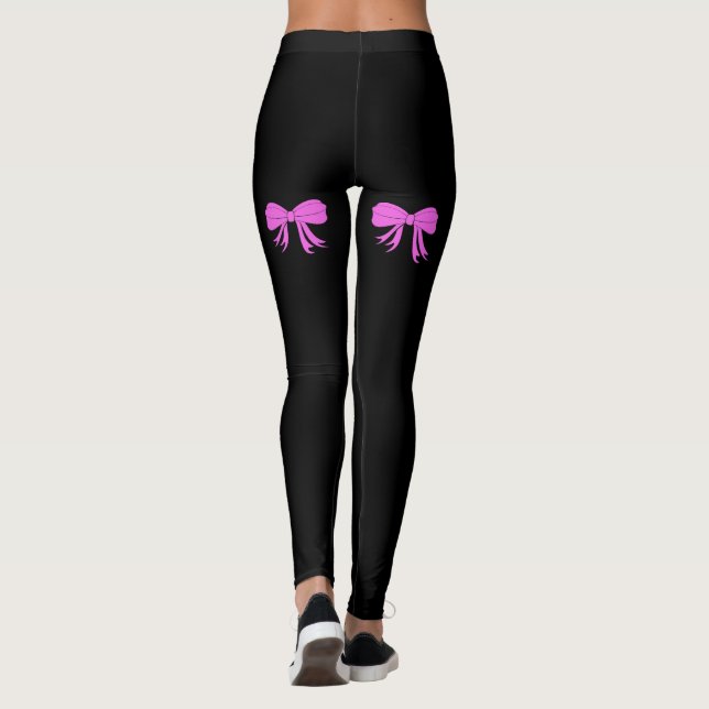 Pink Bows Leggings (Back)