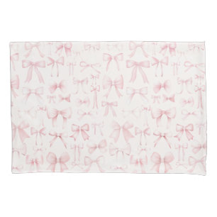 pink bows pattern pillowcase