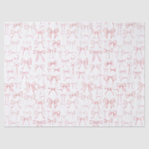 pink bows pattern tissue paper