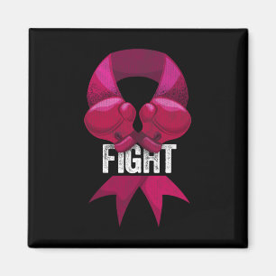 Pink Boxing Glove Fighter Awareness Breast Cancer Magnet