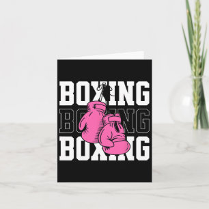 Pink Boxing Gloves  Card