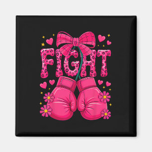 Pink Boxing Gloves Fight Breast Cancer Awareness A Magnet