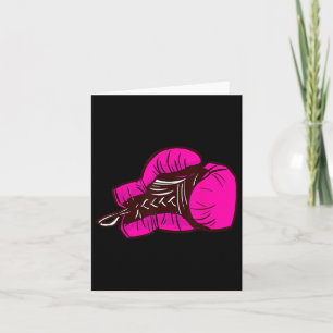 Pink Boxing Gloves I Boxing Girl  Card