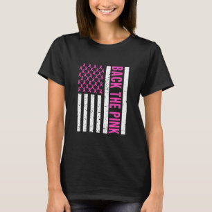 Pink Breast Cancer Awareness Flag T-Shirt