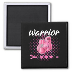 Pink Breast Cancer Awareness Pink Boxing Gloves Wa Magnet
