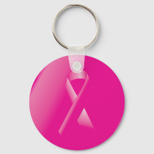 PINK BREAST CANCER SUPPORT RIBBON CAUSES WOMEN KEY RING