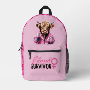 Pink Breast Cancer theme Backpack
