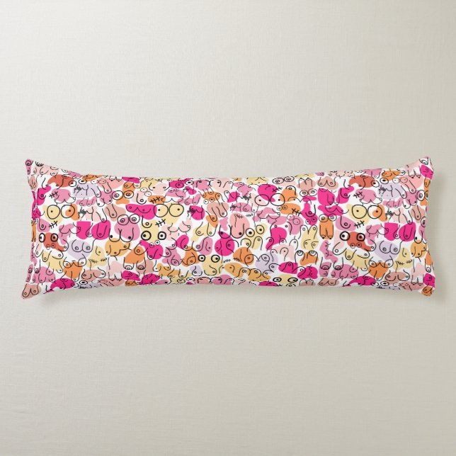 pink breast design body cushion (Front)