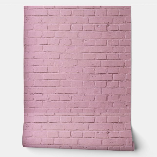 PINK BRICKS WALLPAPER  (Unrolling)