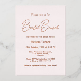 Pink Bridal Brunch Calligraphy Script 