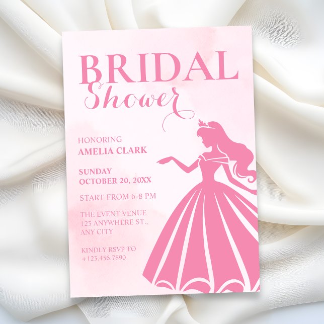 Pink bridal shower invitation (Creator Uploaded)
