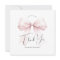 Pink Bridal Shower Thank You Card