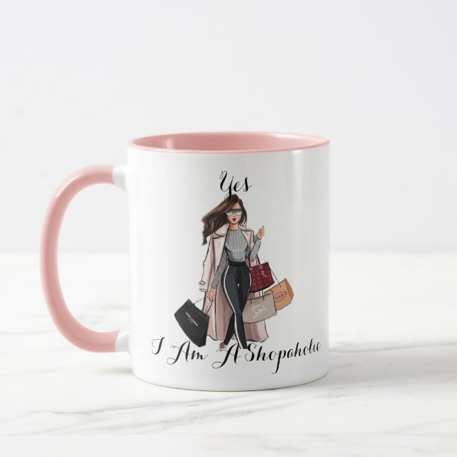 Pink bridesmaid coffee mug  (Left)