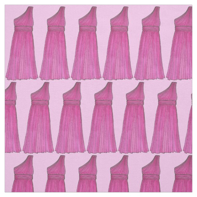 Pink Bridesmaid Dress Wedding Bridal Party Gown Fabric (Swatch)
