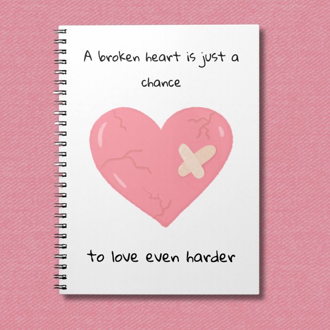 Pink broken heart  notebook (Creator Uploaded)