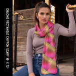 Pink Bronze Gold Shiny Look Abstract Pattern Long Scarf<br><div class="desc">Scarf with colourful shades in abstract art patterns that give a shiny look.  Personalise this template if you want to exchange the image. Customise further for more changes.</div>