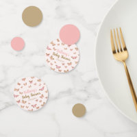 Pink Brown Butterfly Themed Baby Shower