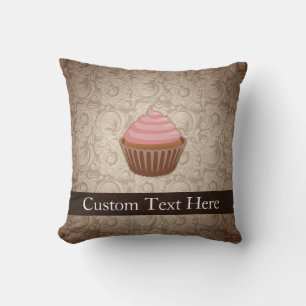 Pink/Brown Cupcake Cushion