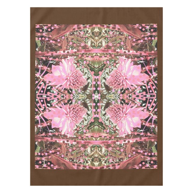 Pink & Brown Paradise Special Moment Tablecloth (Front)