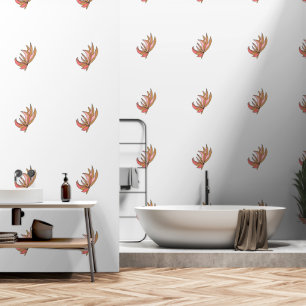 Pink Brown Root Plant White Wallpaper