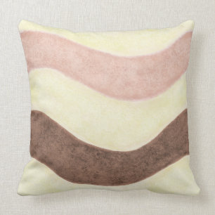 PInk & Brown Stripes Cushion