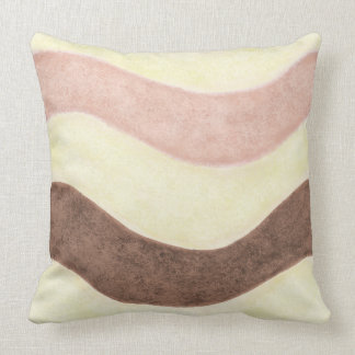 PInk & Brown Stripes Cushion