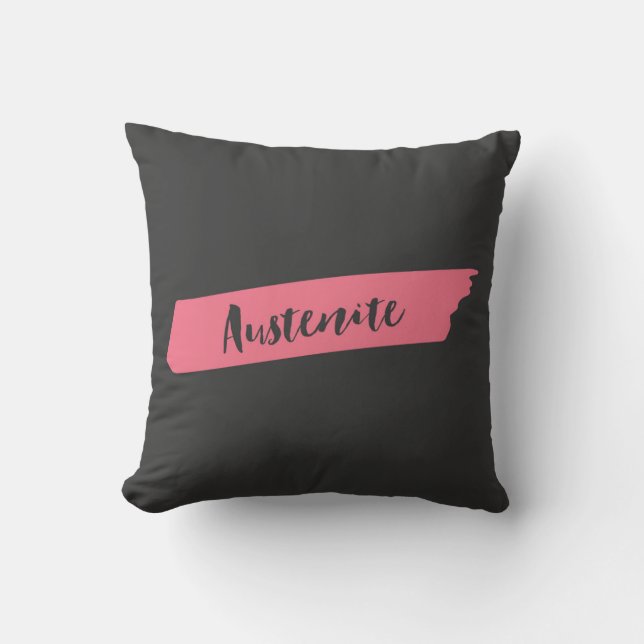 Pink Brush Austenite Cushion (Front)