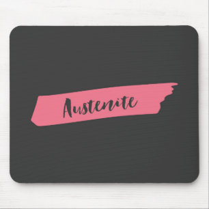 Pink Brush Austenite Mouse Pad