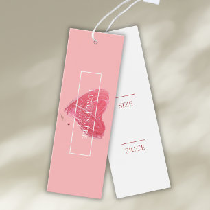 PINK Brush Stroke Hang Tags Lipstick