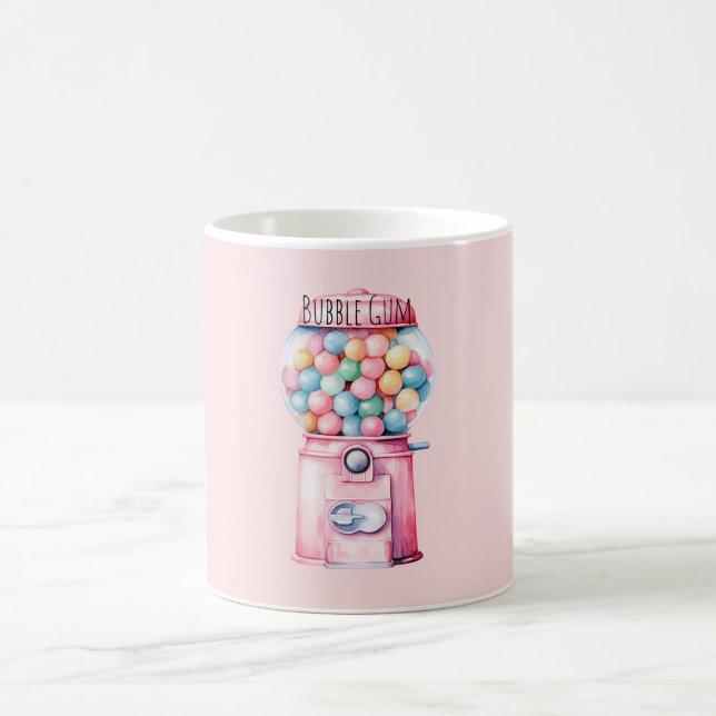 Pink Bubble Gum Coffee Mug (Center)