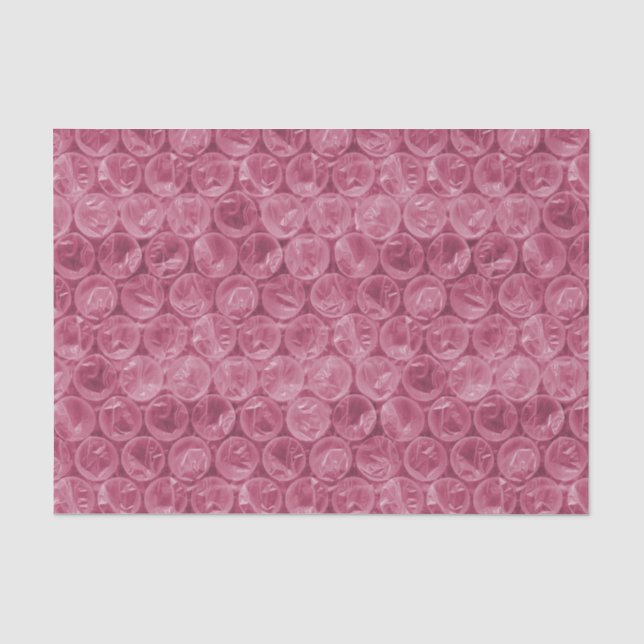 Pink bubble wrap pattern tissue paper (Front)