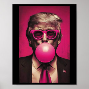 Pink Bubblegum Graphic  Poster
