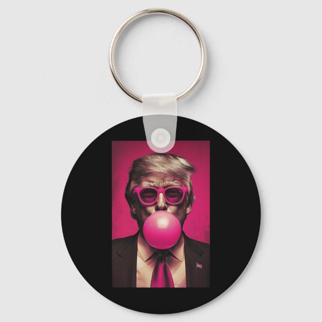 Pink Bubblegum  Key Ring (Front)