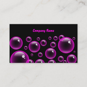 Pink Bubbles, Company Name Business Card