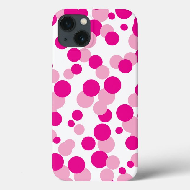Pink Bubbles Confetti iPad Case (Back)