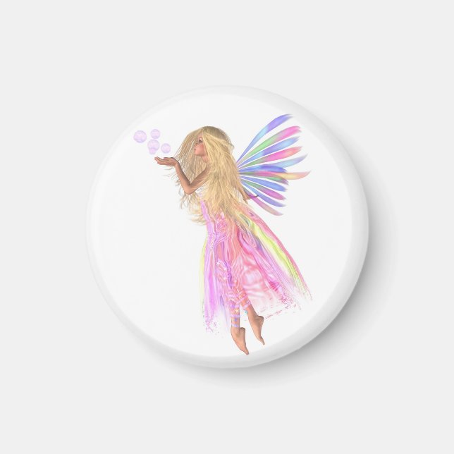 Pink Bubbles Fairy Magnet (Front)