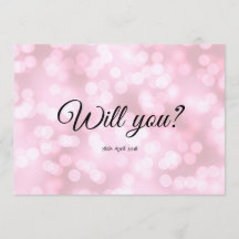 Pink bubbles Will you be my Bridesmaid card