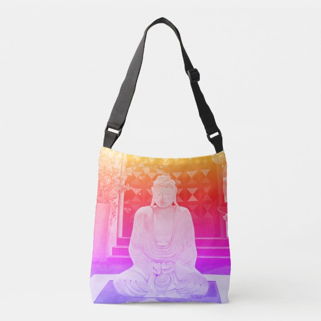 Pink Buddha Crossbody Bag (Front)