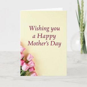 Pink Buds Mothers Day Wish Card