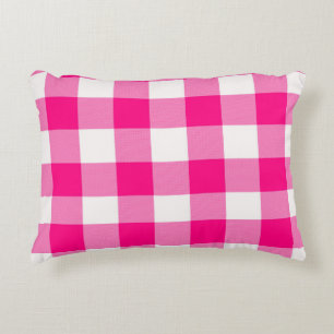 Pink Buffalo Plaid  Decorative Cushion