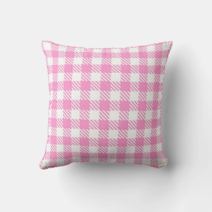 Pink Buffalo Plaid Pattern Cushion