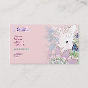 Pink Bunny Business/Profile Cards