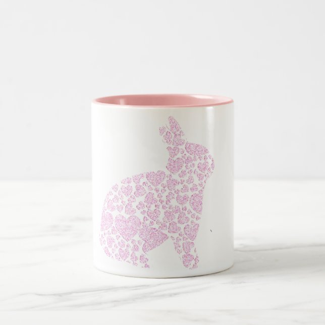 Pink Bunny Coffee Mug (Center)