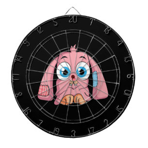 Pink Bunny Dartboard