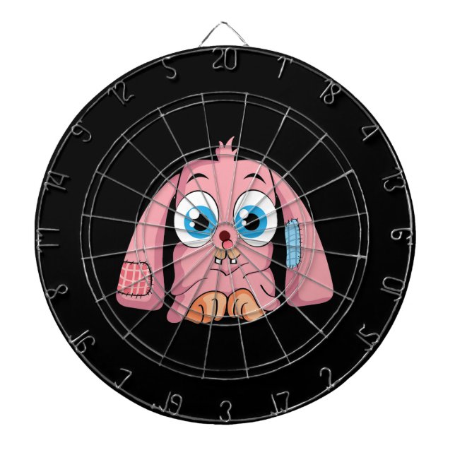 Pink Bunny Dartboard (Front)