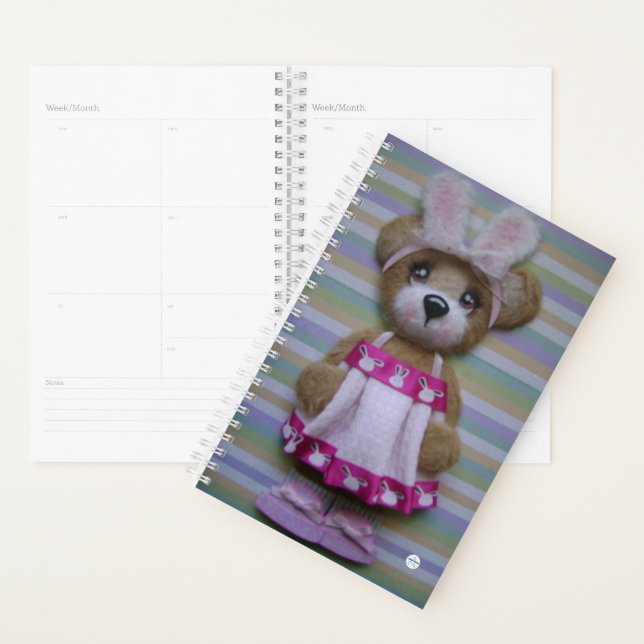 Pink Bunny Ears Tear Bear Planner (Display)
