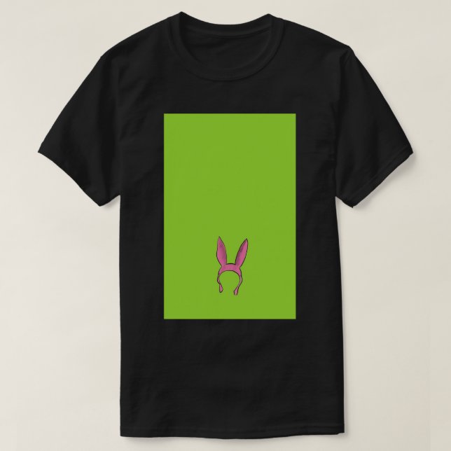Pink Bunny Hat  Bob&x27;s Burgers Inspired  @ Heck T-Shirt (Design Front)
