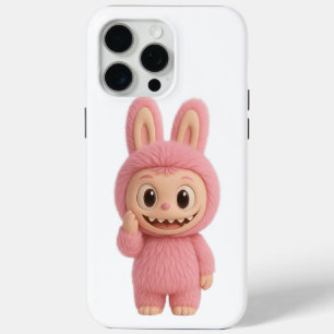 Pink Bunny Plush Character Poster iPhone 15 Pro Max Case