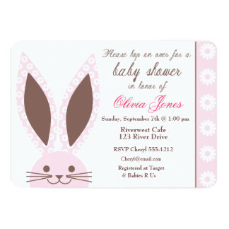 bunny baby shower invitations